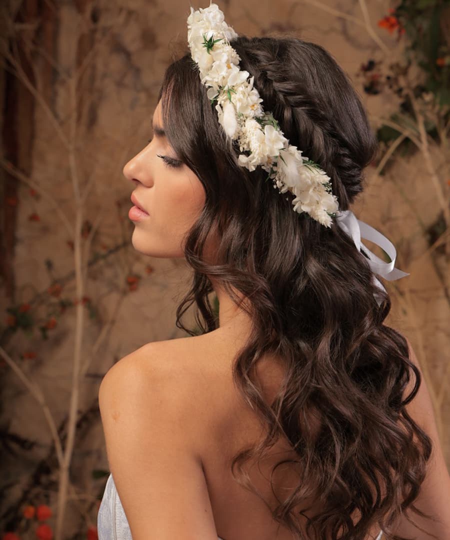 Bridal Hairstyle 11108 - Loose waves. Wedding Hairstyles | Bridal Hairstyles by IvyLu.bg