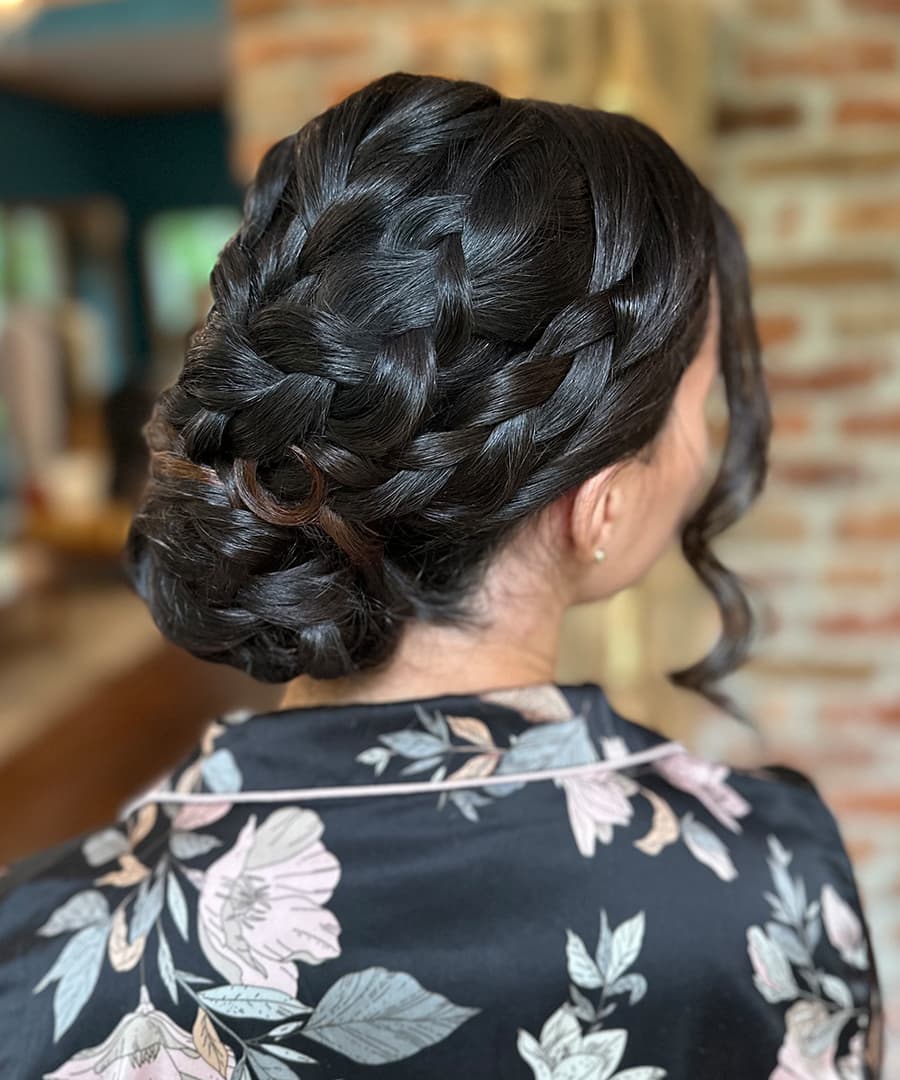 Bridal Hairstyle 11109 - Romantically woven. Wedding Hairstyles | Bridal Hairstyles by IvyLu.bg