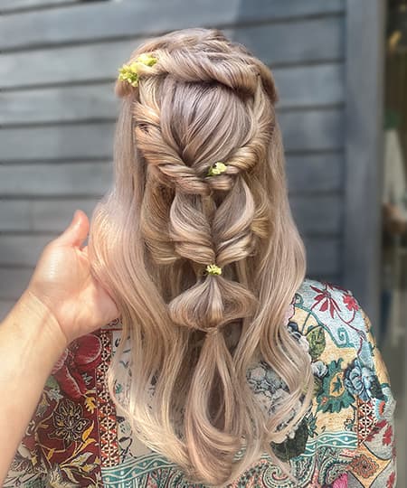 Bridal Hairstyle - Textured braid - 1120