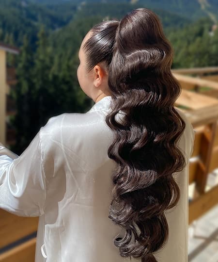 Bridal Hairstyle - Hollywood waves - 1163