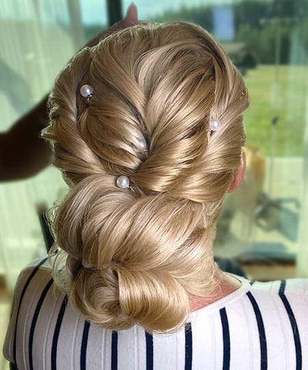 Bridal Hairstyle 1168 - Voluminous low bun. Wedding Hairstyles | Bridal Hairstyles by IvyLu.bg
