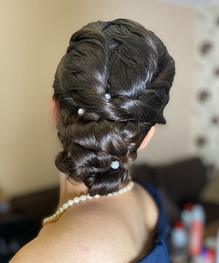 Bridal Hairstyle 1169 - Voluminous low bun. Wedding Hairstyles | Bridal Hairstyles by IvyLu.bg