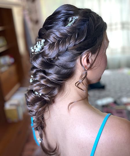 Bridal Hairstyle 1170 - Textured braid. Wedding Hairstyles | Bridal Hairstyles by IvyLu.bg