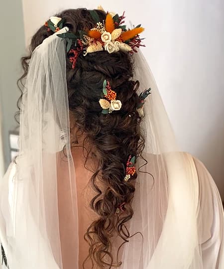 Bridal Hairstyle 1171 - Natural curls. Wedding Hairstyles | Bridal Hairstyles by IvyLu.bg