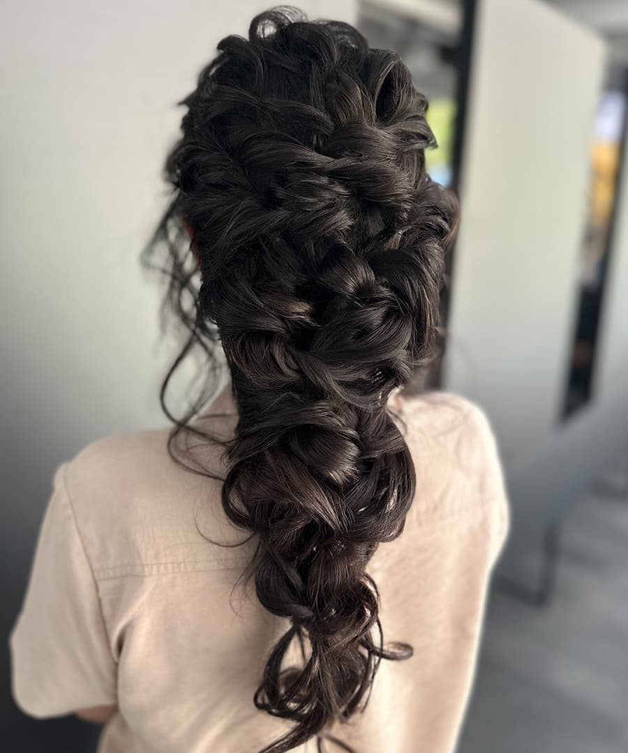 Bridal Hairstyle 1185 - Boho style braid. Wedding Hairstyles | Bridal Hairstyles by IvyLu.bg