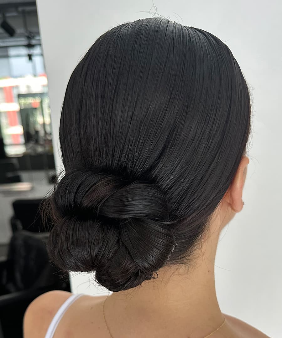 Bridal Hairstyle 1188 - Classic low bun. Wedding Hairstyles | Bridal Hairstyles by IvyLu.bg